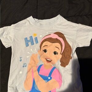 Ms Rachel' Light Blue Graphic T-Shirt